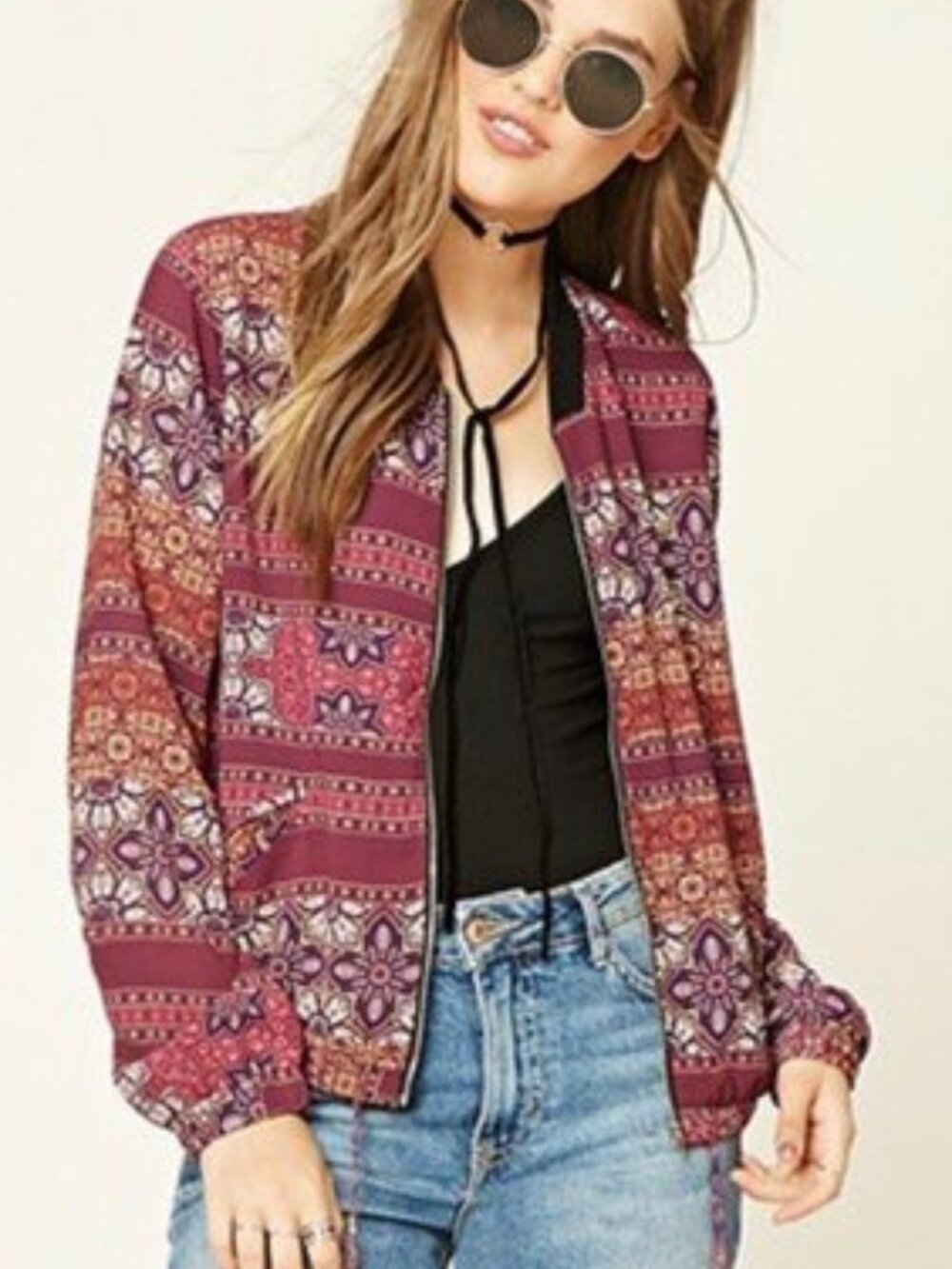 Blogger Forever 21 Contemporary Floral Jacket S/M